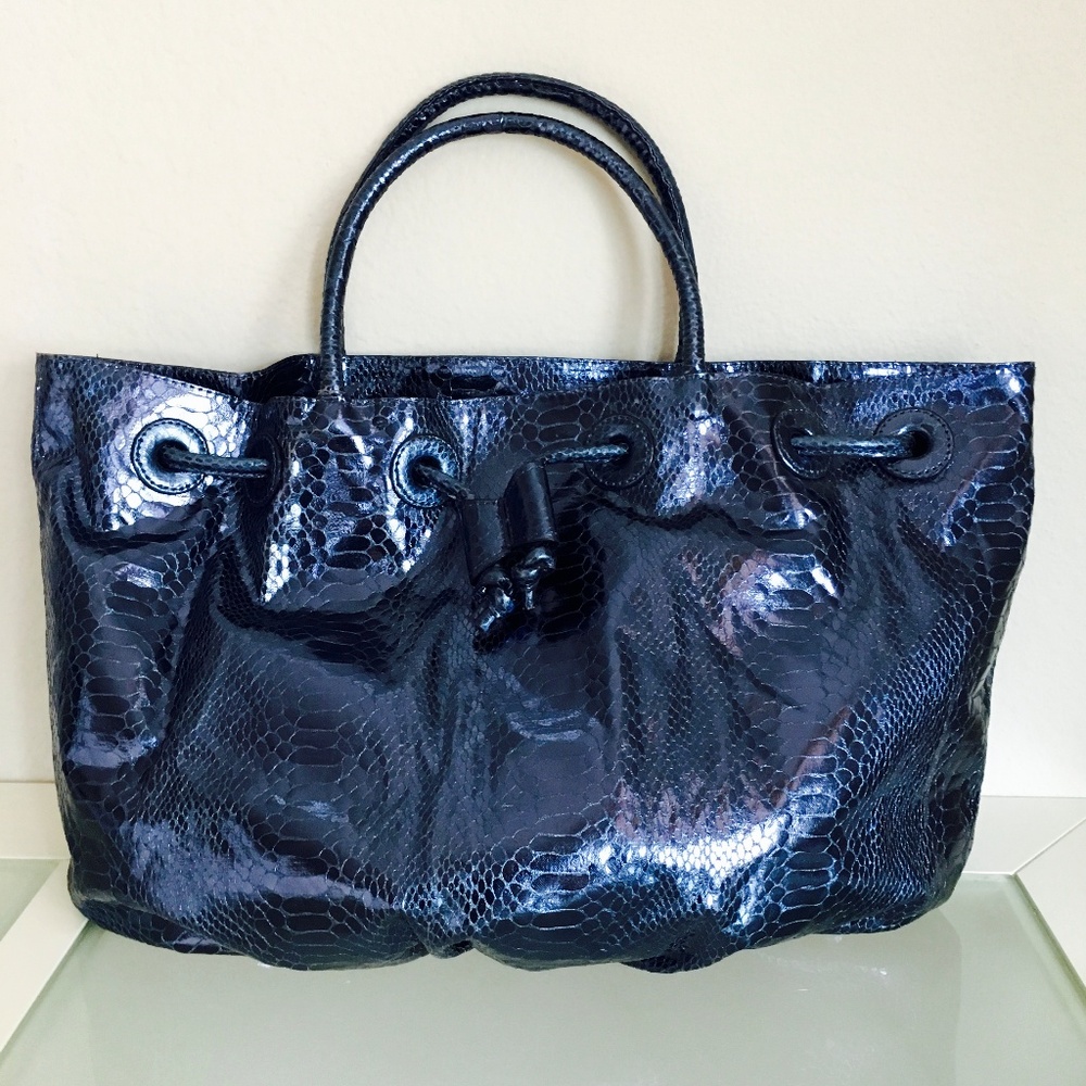 🚨PRICE DROP🚨 Carlos Falchi python leather bag